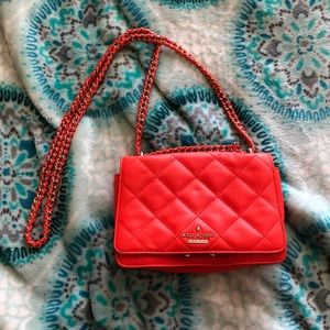 Orange Kate Spade Cross Body bag